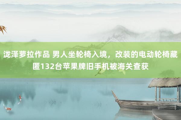 泷泽萝拉作品 男人坐轮椅入境，改装的电动轮椅藏匿132台苹果牌旧手机被海关查获