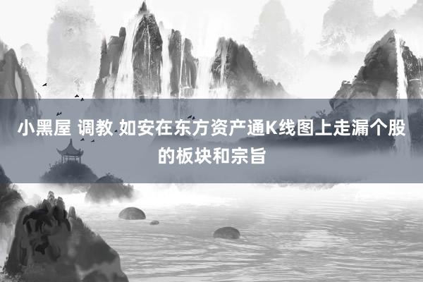 小黑屋 调教 如安在东方资产通K线图上走漏个股的板块和宗旨