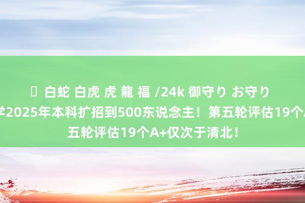 ✨白蛇 白虎 虎 龍 福 /24k 御守り お守り 中国科学院大学2025年本科扩招到500东说念主！第五轮评估19个A+仅次于清北！