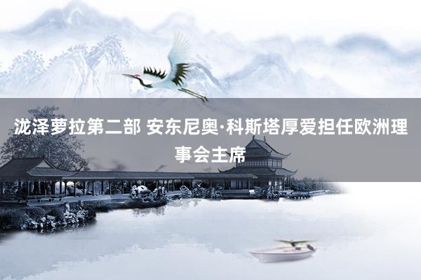 泷泽萝拉第二部 安东尼奥·科斯塔厚爱担任欧洲理事会主席