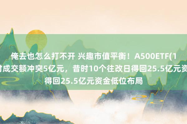 俺去也怎么打不开 兴趣市值平衡！A500ETF(159339)及时成交额冲突5亿元，昔时10个往改日得回25.5亿元资金低位布局