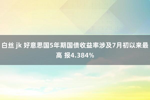 白丝 jk 好意思国5年期国债收益率涉及7月初以来最高 报4.384%