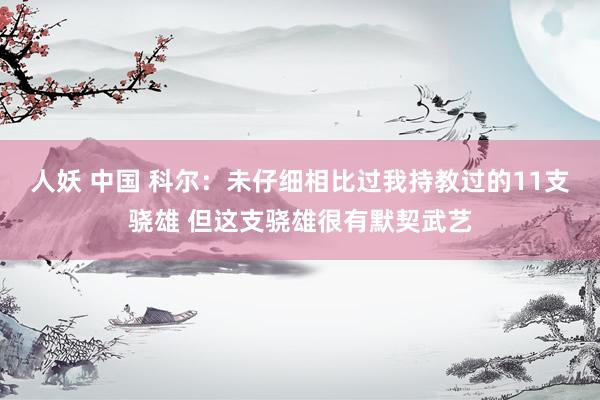 人妖 中国 科尔：未仔细相比过我持教过的11支骁雄 但这支骁雄很有默契武艺